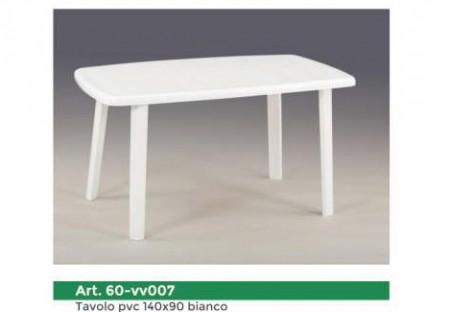 TAVOLO PVC 140X90 BIANCO